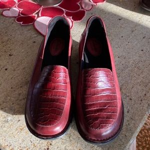 Clarks Burgundy Loafers 8.5